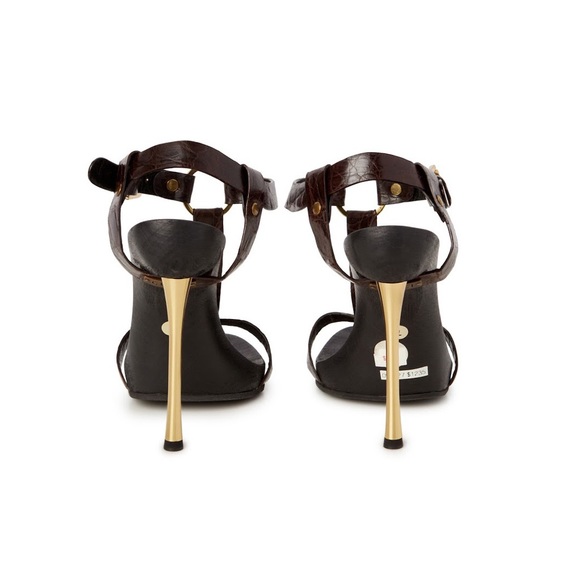 GUCCI GOLD STILETTOS - Picture 3 of 3